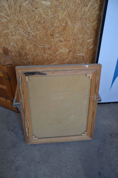 (n-7400) Suur lõuendil lilledega maal