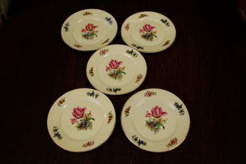 (n-7409)  Bohemia, Royal Ivory, koogitaldrikud, 5tk