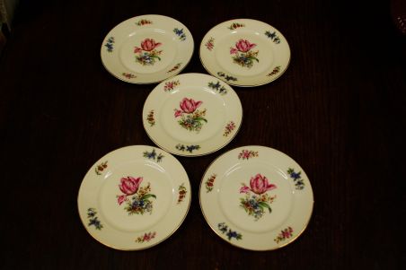 (n-7409)  Bohemia, Royal Ivory, koogitaldrikud, 5tk