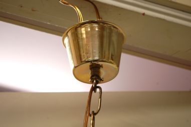 (n-7416) Klaasist tahuline disainlaelamp