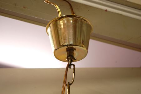 (n-7416) Klaasist tahuline disainlaelamp