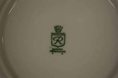 (n-7421/2) Bavaria Wunsiedel R Porcelaine, kannikestega kohvitassid-taldrikud, 4tk