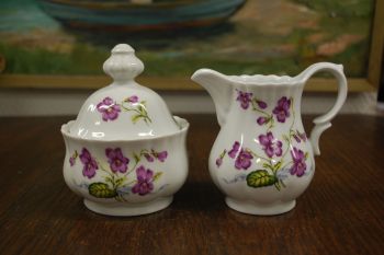 (n-7421/3) Bavaria Wunsiedel R Porcelaine, kannikestega koorekann ja suhkrutoos