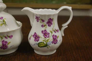 (n-7421/3) Bavaria Wunsiedel R Porcelaine, kannikestega koorekann ja suhkrutoos