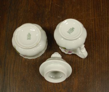 (n-7421/3) Bavaria Wunsiedel R Porcelaine, kannikestega koorekann ja suhkrutoos