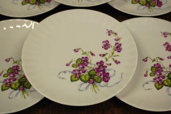(n-7421/4) Bavaria Wunsiedel R Porcelaine, kannikestega salatitaldrikud, 6tk 2