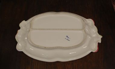 (n-7424) Dipinto a mano, suur puuviljadega keraamiline vaagen