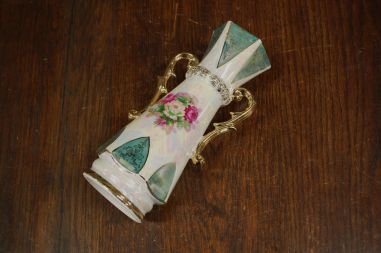 (n-7428) Pärlmutter pinnaga lilleline vaas