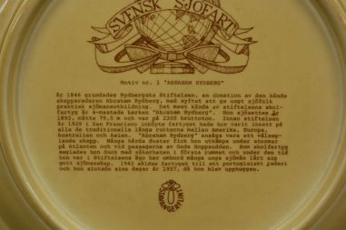 (n-7436/3) Stavangerflint, Rootsi laevandus, kollektsioontaldrik "Abraham Rydberg", nr1