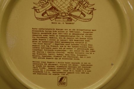 (n-7436/5) Figgjo, Rootsi laevandus, kollektsioontaldrik "Eugene", nr.8