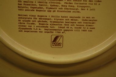 (n-7436/5) Figgjo, Rootsi laevandus, kollektsioontaldrik "Eugene", nr.8