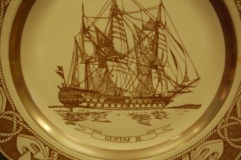 (n-7436/7) Figgjo, Rootsi laevandus, kollektsioontaldrik "Gustaf III" nr7 2
