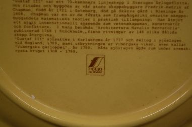 (n-7436/7) Figgjo, Rootsi laevandus, kollektsioontaldrik "Gustaf III" nr7