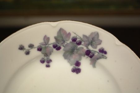 (n-7450/4) Epiag Royal Porcelain, põldmarjadega  koogitaldrikud, 6tk