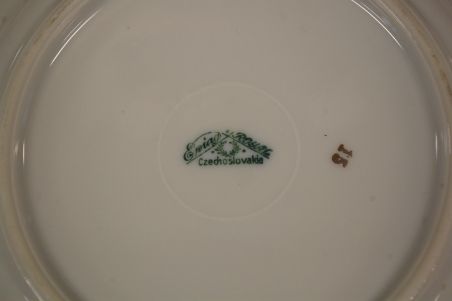 (n-7450/4) Epiag Royal Porcelain, põldmarjadega  koogitaldrikud, 6tk