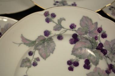 (n-7450/5) Epiag Royal Porcelain, põldmarjadega  salatitaldrikud, 6tk
