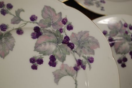 (n-7450/5) Epiag Royal Porcelain, põldmarjadega  salatitaldrikud, 6tk