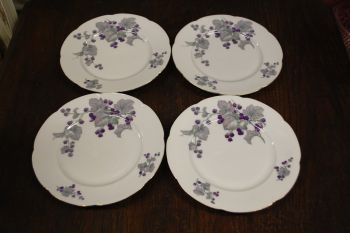 (n-7450/6) Epiag Royal Porcelain, põldmarjadega  salatitaldrikud, 4tk