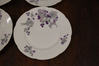 (n-7450/6) Epiag Royal Porcelain, põldmarjadega  salatitaldrikud, 4tk 2