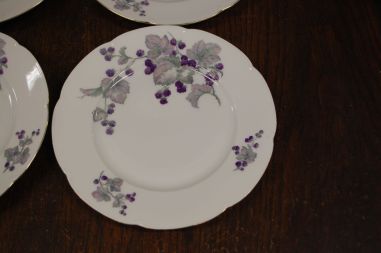 (n-7450/6) Epiag Royal Porcelain, põldmarjadega  salatitaldrikud, 4tk