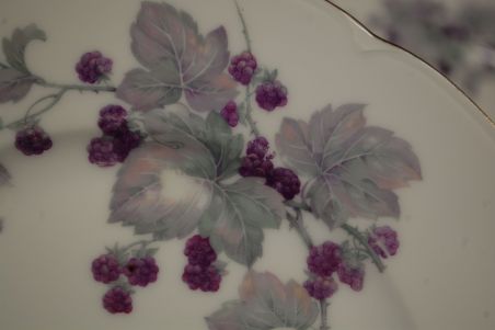 (n-7450/7) Epiag Royal Porcelain, põldmarjadega  praetaldrikud, 6tk