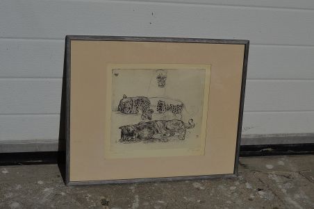 (P-1055) Viiralt, trükirepro Puuma ja panter