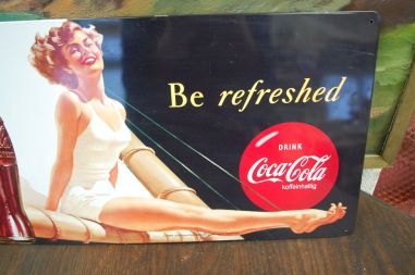 (n-7113) Metallist Coca-Cola reklaamsilt