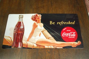 (n-7113) Metallist Coca-Cola reklaamsilt