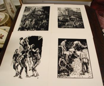 (n-7119) Richard Kaljo, graafilised lehed mapis 2