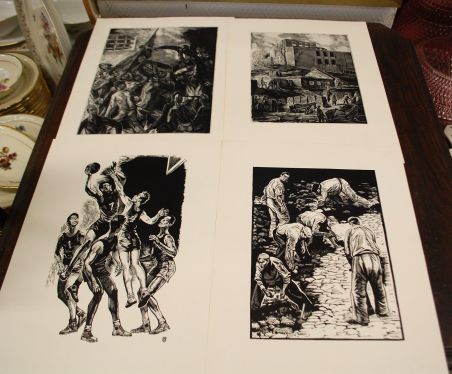 (n-7119) Richard Kaljo, graafilised lehed mapis