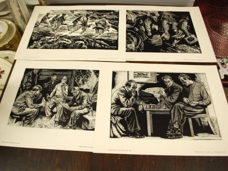 (n-7119) Richard Kaljo, graafilised lehed mapis