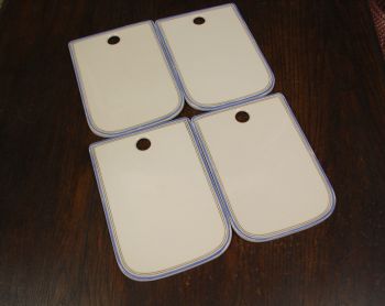 (n-3562/1) Porzellanfabrik Arzberg, lõikelaud/juustualus/kuumaalus, 4tk komplektis