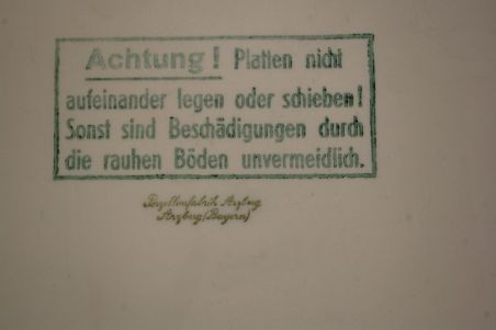 (n-3562/1) Porzellanfabrik Arzberg, lõikelaud/juustualus/kuumaalus, 4tk komplektis