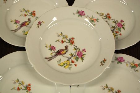 (n-3933/3)  Kahla, lindudega salatitaldrikud, 5tk