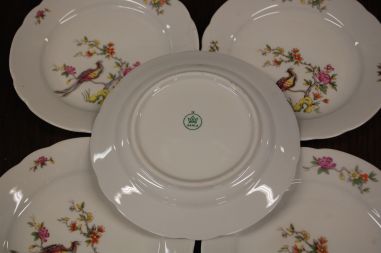 (n-3933/3)  Kahla, lindudega salatitaldrikud, 5tk