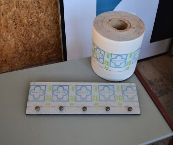 (L-726) Vana kohupiima ümbrispaberiga köögirätiku nagi