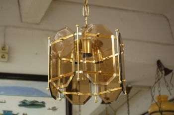 (n-7416) Klaasist tahuline disainlaelamp