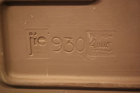 (L-733) JIE Gantofta Keramik, ruumiline lehmadega seinapilt, keraamika, nr 930