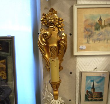 (L-301) Gustav stiilis puidust seinalamp