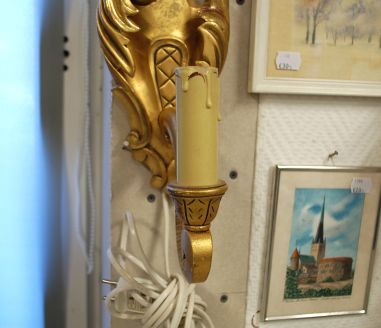 (L-301) Gustav stiilis puidust seinalamp