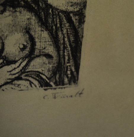 (P-1091) Viiralt, trükirepro Kolm naist