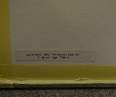 (P-1091) Viiralt, trükirepro Kolm naist