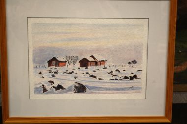 (L-737) Akvarell "Maastik", signeeritud