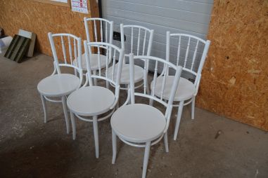 (L-739) Valged viinitoolid, 6 tk komplektis