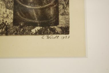 (P-1092) Viiralt, trükirepro Illustratsioon A.Puškini Gavriliaadile (Maarja ja madu)