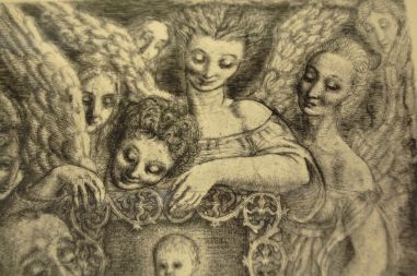 (P-1093) Viiralt, trükirepro Maalija. Ofort, vasegravüür.