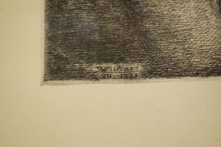 (P-1093) Viiralt, trükirepro Maalija. Ofort, vasegravüür.