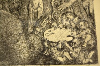 (P-1093) Viiralt, trükirepro Maalija. Ofort, vasegravüür.