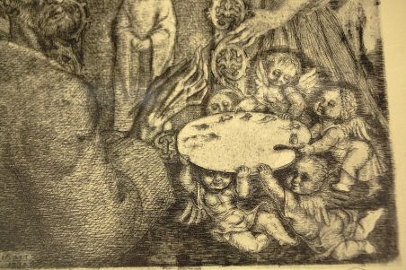 (P-1093) Viiralt, trükirepro Maalija. Ofort, vasegravüür.