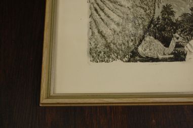 (P-1095) Viiralt, trükirepro Berberi tüdruk kaameliga